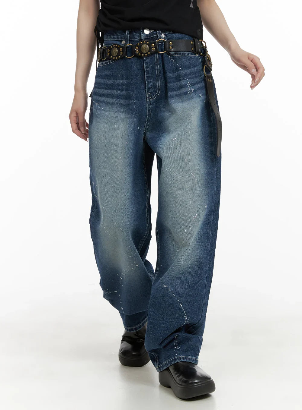 Splash Paint Baggy Jeans