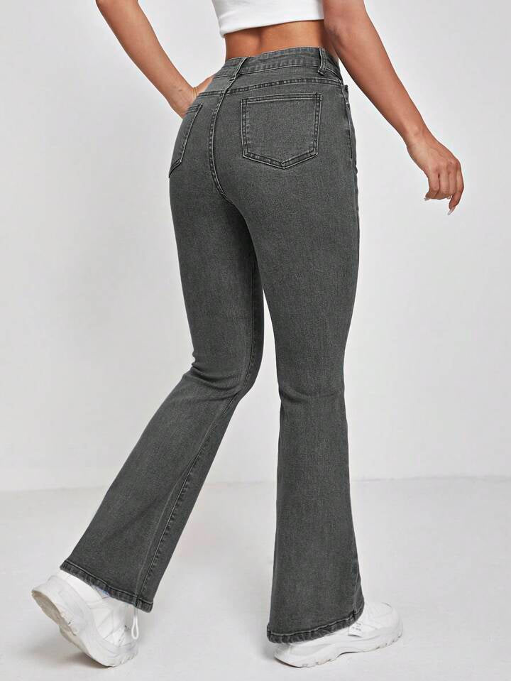 PMCE High Waist Flare Leg Jeans